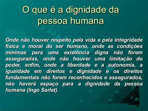 A Dignidade da Pessoa Humana e os Direitos Fundamentais
