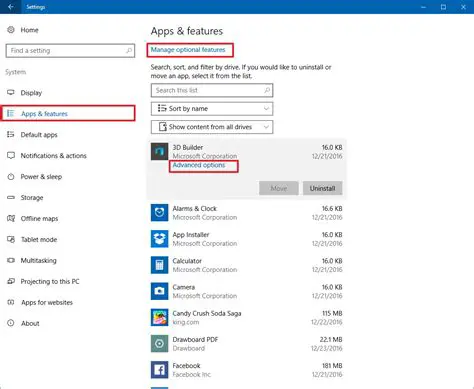 Advanced Settings and Features
