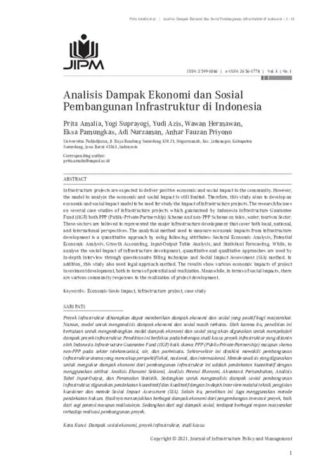 Analisis Dampak Ekonomi dan Sosial