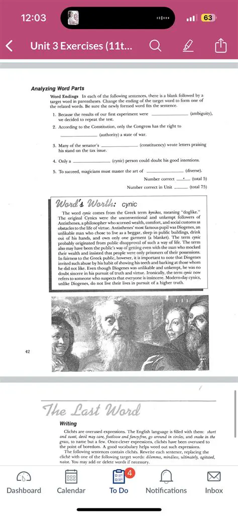 Analyzing the Given Endings
