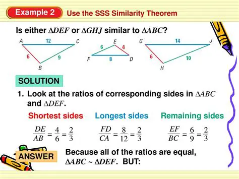 Applying the SSS Similarity Theorem