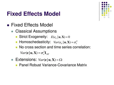Assumptions Related to Fixed Effects