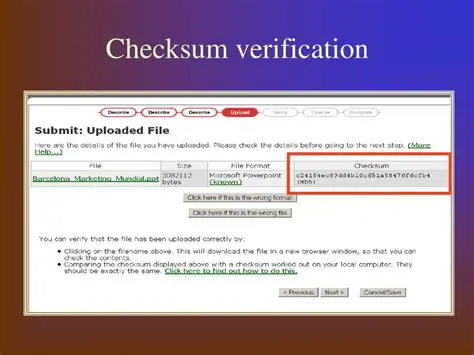Automated Checksum Verification