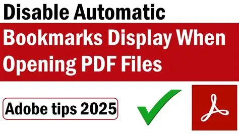 Automatic Bookmark Display