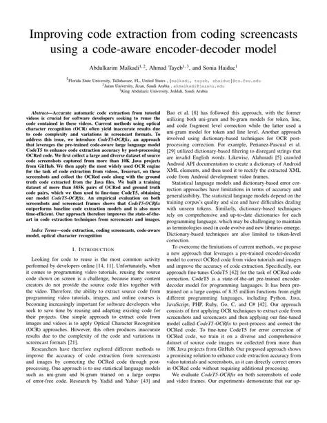 Automatic source code extraction