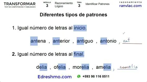 Ayuda a identificar patrones