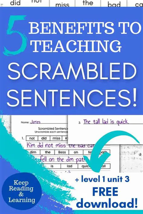 Benefits of Using Scrambled Sentences