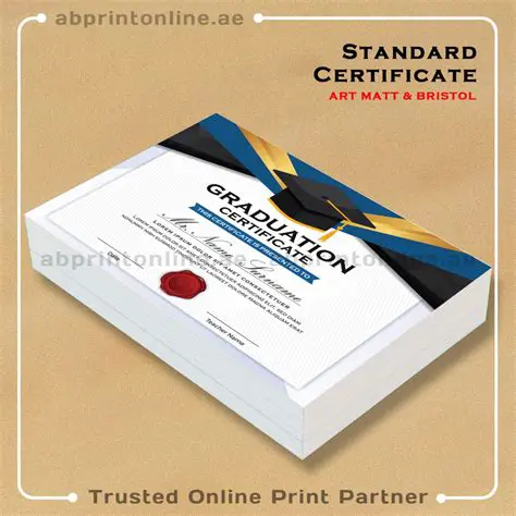 BS Standard Certificate Printing