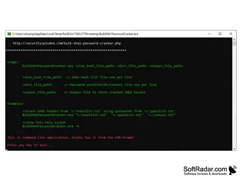 Bulk SHA1 Password Cracker