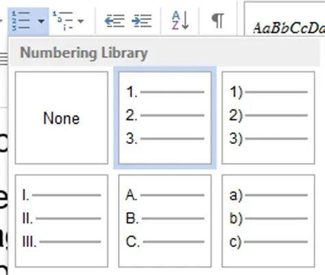 Bullet points and numbered lists