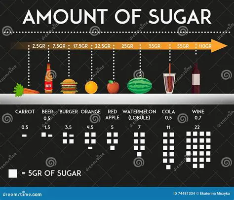 Calculate the amount of sugar in each solution