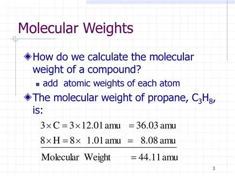 Calculating Atomic Weights of Compounds