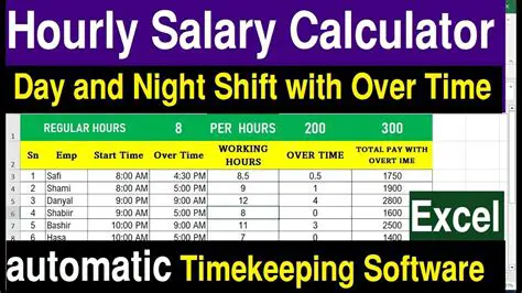 Calculating Hourly Earnings