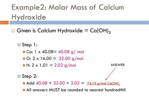 Calculating Molar Mass of Calcium Hydroxide