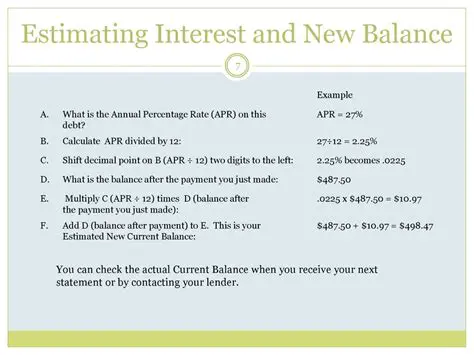 Calculating the Balance After Payment