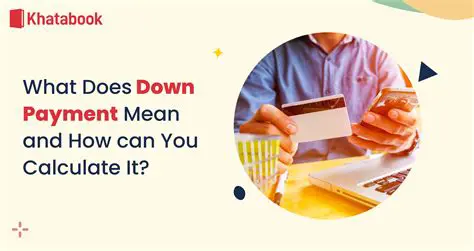 Calculating the Down Payment