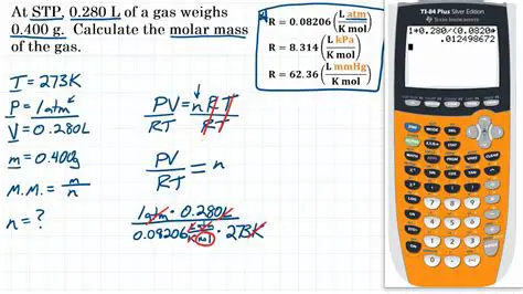 Calculating the Mass of the Gas Sample