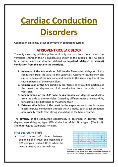Cardiac conduction disorders