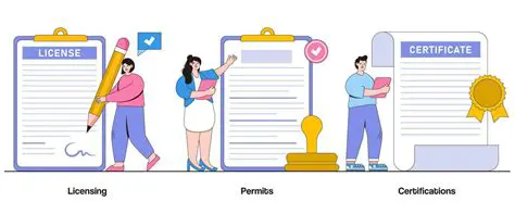 Check for licenses and certifications