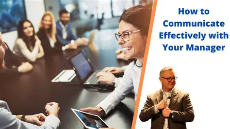 Communicate with your manager