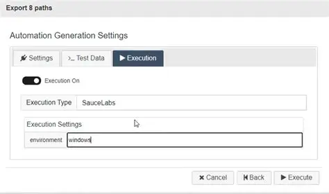 Configurable Execution Parameters