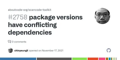 Conflicting package versions