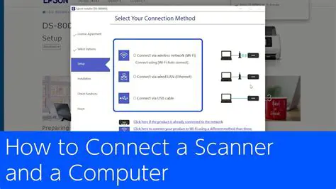 Connect the scanner to the software