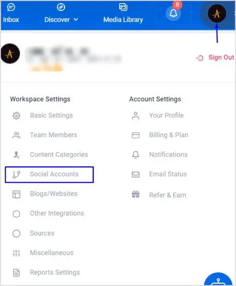 Connected Social Media Accounts