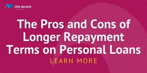 Consider a longer repayment term