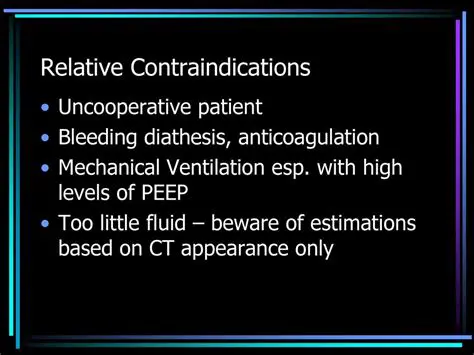 Contraindications of PEEP Use