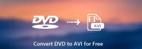 Conversion of DVD movie files to AVI format