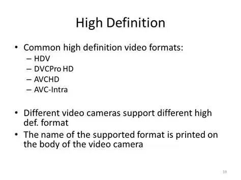 Convert to all standard and high definition video formats
