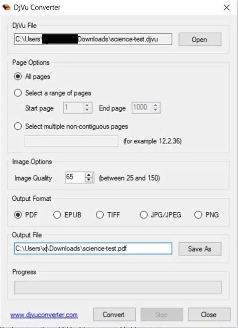 Converting Image Files to DjVu