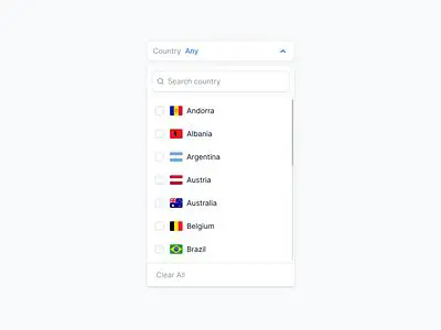 Country Selection Interface Agent