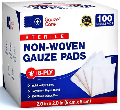 Covering it with Dry Gauze