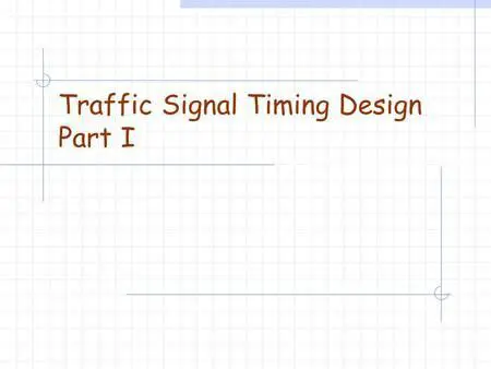 Create Traffic Signal Timing Plans