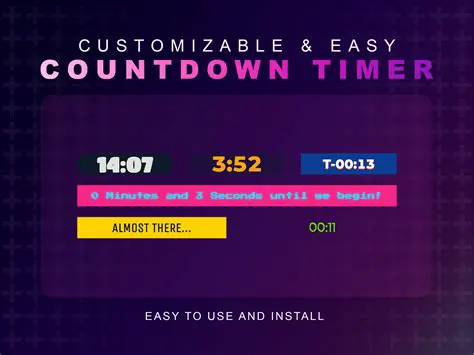 Customizable Countdown Timer