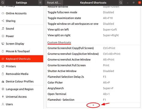 Customizable Shortcut Key Bindings