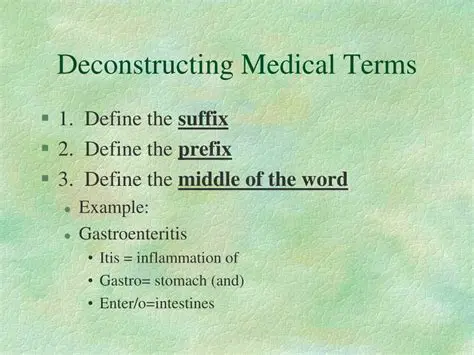 Deconstructing Medical Terms