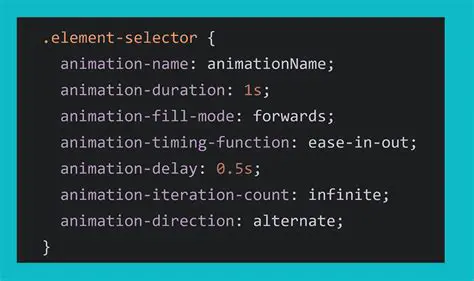 Define animation properties