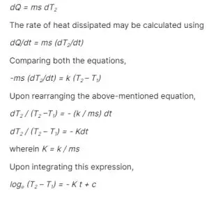 Deriving the Temperature Equation