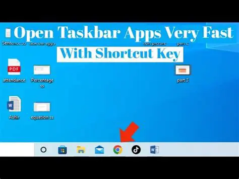 Desktop and Taskbar Shortcut