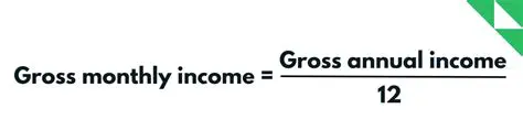 Determine the monthly gross income