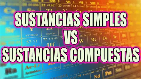 Diferencias entre sustancias compuestas y compuestos