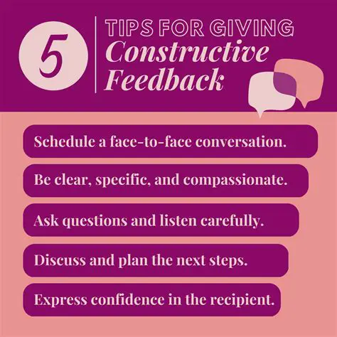 Direct and Constructive Feedback
