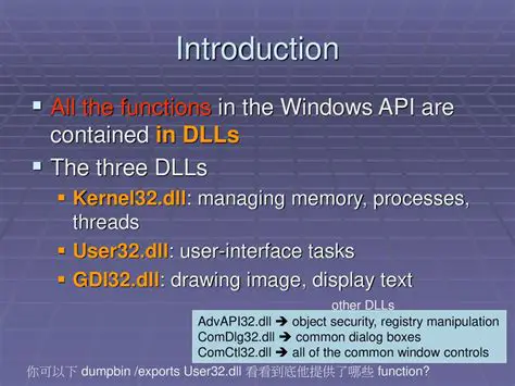 DLLs installed by Microsoft
