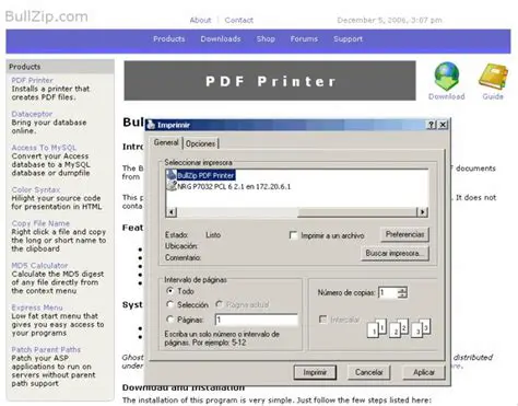 Download and Install Bullzip