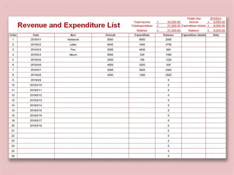 Easy Revenue and Expenditure Tracking