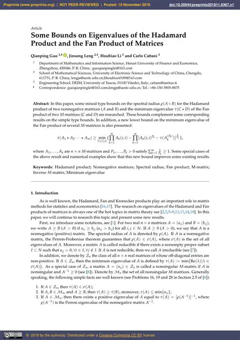 Eigenvalues of the Hadamard Product