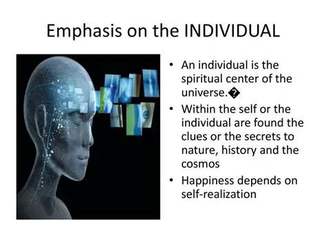 Emphasis on the individual